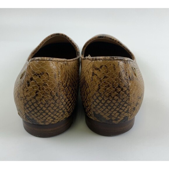 Vionic Willa Loafer Boa Brown Snakeskin Leather Slip On Comfort Flat Womens 6.5 - Picture 6 of 12
